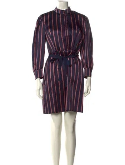 Pre-owned Sandro Striped Mini Dress W/ Tags In Multi