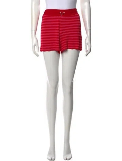 Pre-owned Sandro Striped Mini Shorts In Multi