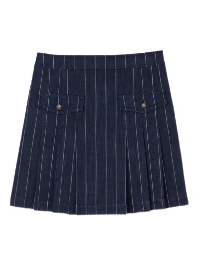 SANDRO STRIPED MINI SKIRT