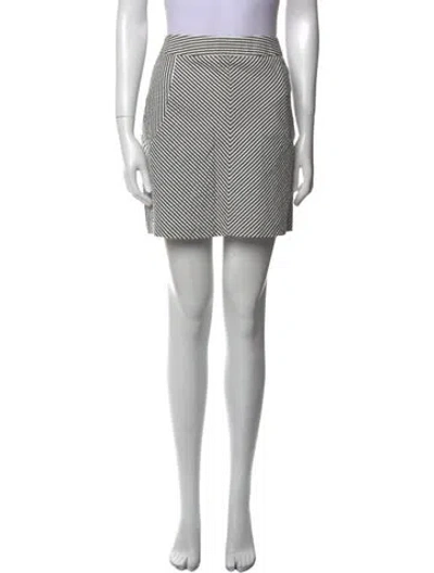 Pre-owned Sandro Striped Mini Skirt In Multi