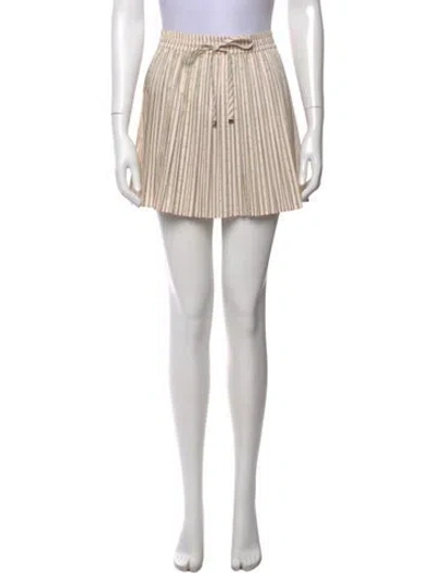 Pre-owned Sandro Striped Mini Skirt In Neutral