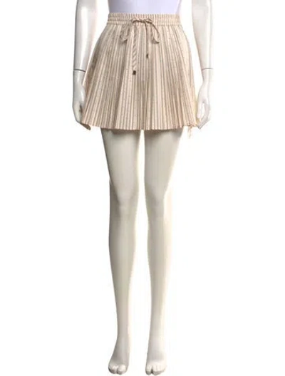 Pre-owned Sandro Striped Mini Skirt In Neutrals