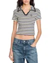 Sandro Striped Polo Shirt In Multi