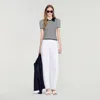 Sandro Striped Polo-style Sweater In Multi
