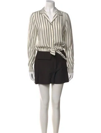 Pre-owned Sandro Striped Romper In Multi