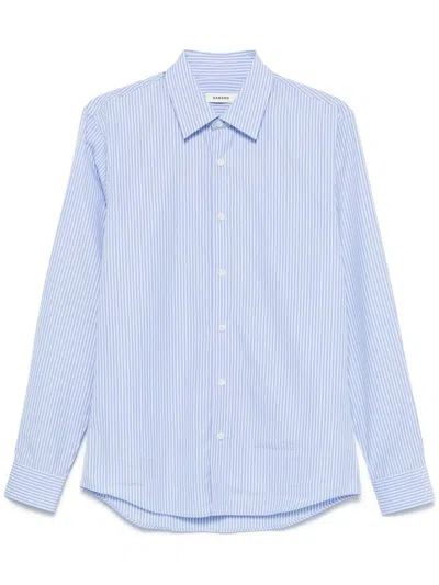 Sandro Striped Shirt In 蓝色