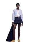 Sandro Flounced Shorts In Blue