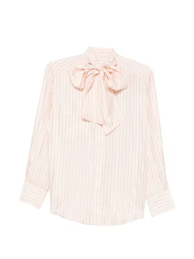 Sandro Striped Shirt In Pink