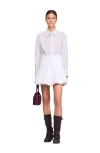 Sandro Striped Shirt With Detachable Tie In Neutral
