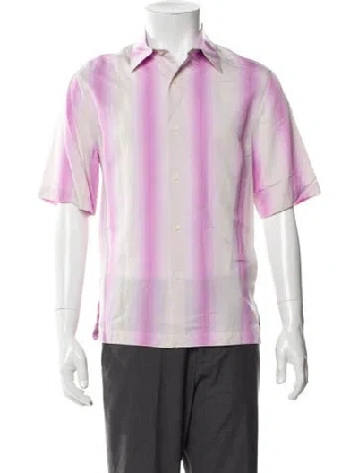 Pre-owned Sandro Striped Short Sleeve Shirt W/ Tags In Multi