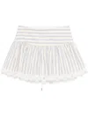 Sandro Striped Shorts In Yellow