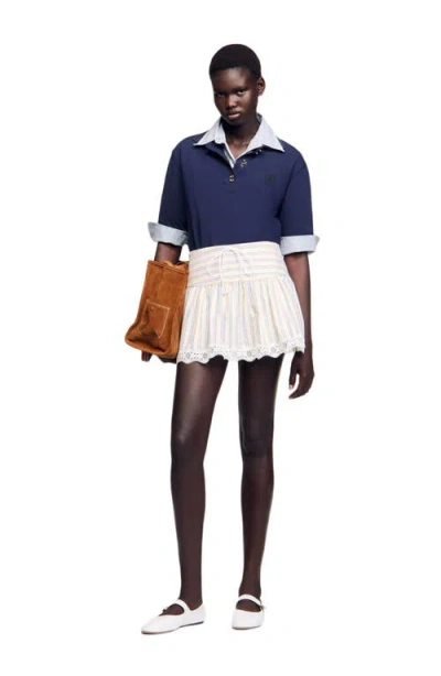 Sandro Striped Skort