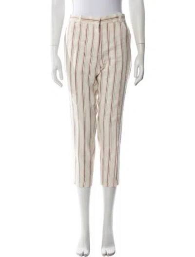 Pre-owned Sandro Striped Straight Leg Pants