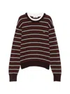 Sandro Striped Sweater In Multi