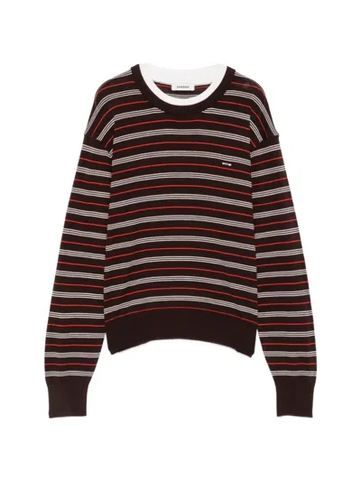 Sandro Striped Sweater In Multi