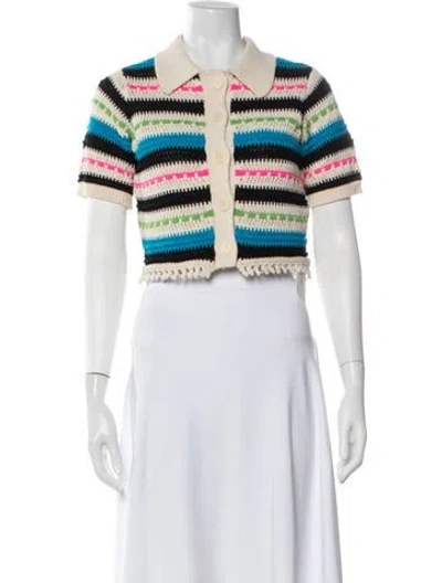Pre-owned Sandro Striped Sweater W/ Tags In Multicolor