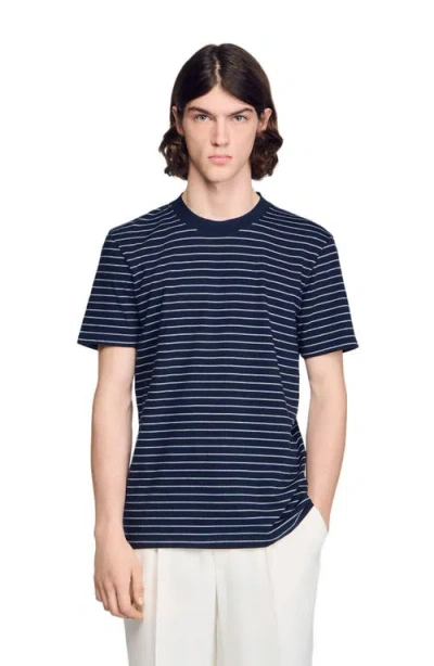 SANDRO SANDRO STRIPED T-SHIRT