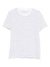 Sandro Striped T-shirt In White