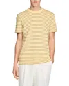 Sandro Striped T-shirt In Yellow