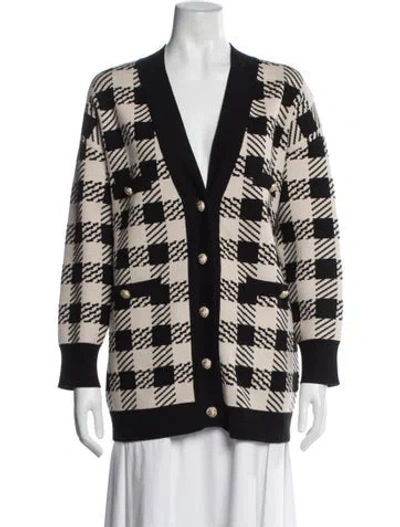 Pre-owned Sandro Striped V-neck Sweater