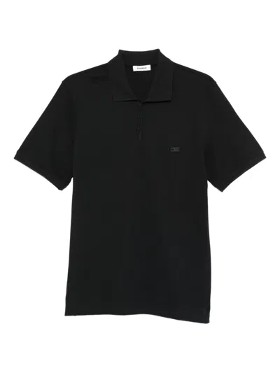 Sandro Poloshirt Mit Druckknopf In Black