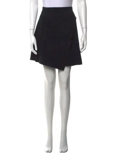 Pre-owned Sandro Studded Accents Mini Skirt In Black