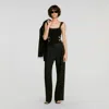 Sandro Studded Knit Bodysuit In Multi