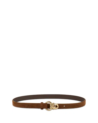 Sandro Suede Belt In Brown