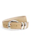 Sandro Suede Belt In Brown