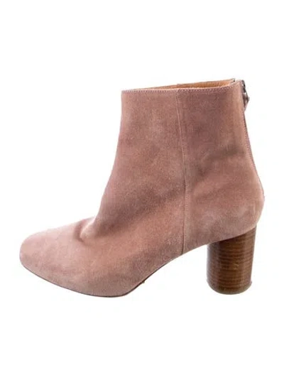 Pre-owned Sandro Suede Boots In Pink