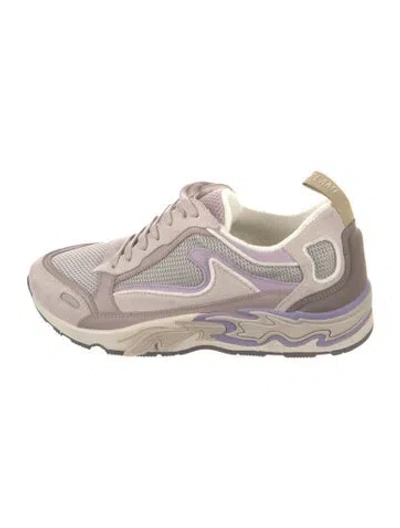 Pre-owned Sandro Suede Chunky Sneakers In Neutral