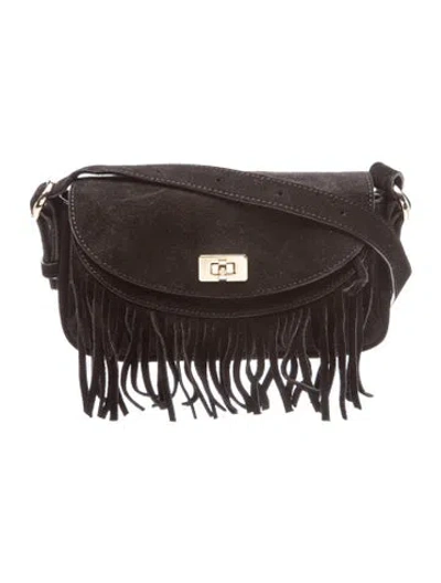 Pre-owned Sandro Suede Crossbody Bag In Brown