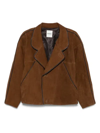 Sandro Suede Jacket