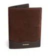 Sandro Suede Jet Lag Passport Holder In Brown