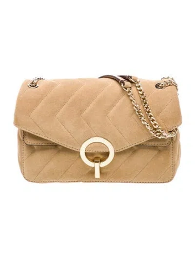 Pre-owned Sandro Suede Shoulder Bag In Brown