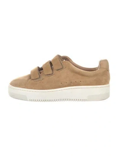 Pre-owned Sandro Suede Sneakers In Brown