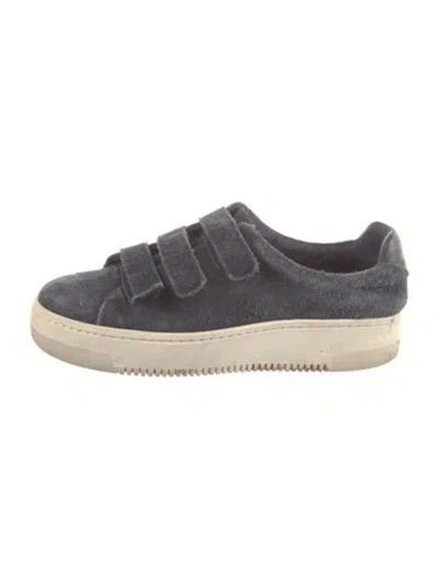 Pre-owned Sandro Suede Sneakers In Multicolor