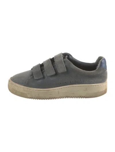 Pre-owned Sandro Suede Sneakers In Multicolor