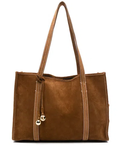 Sandro Suede Tote Bag