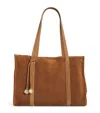 Sandro Suede Tote Bag