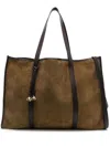 Sandro Womens  Large Suede Tote Bag In Neutrals