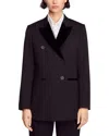 Sandro Suit Blazer In Black