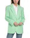 Sandro Woman Blazer Light Green Size 10 Viscose In Green