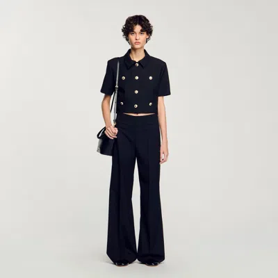 Sandro Suit Trousers In Black