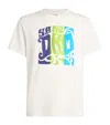 Sandro Mens Naturels Branded-print Short-sleeved Cotton-jersey T-shirt In White