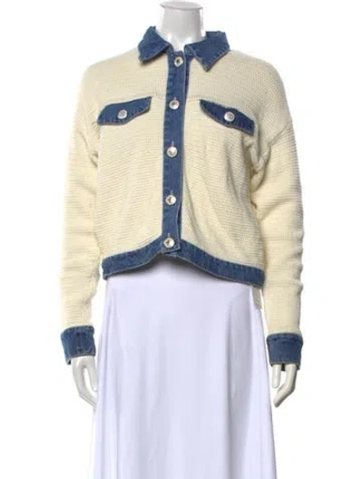 Pre-owned Sandro Sweater In Blue/neutrals