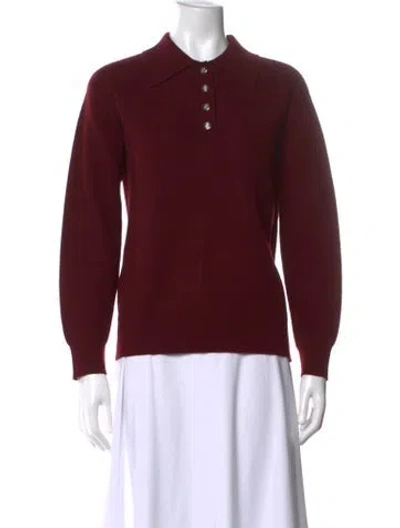 Pre-owned Sandro Sweater In Burgundy