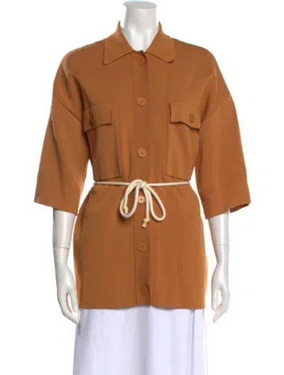 Pre-owned Sandro Sweater In Orange