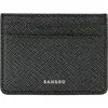 Sandro Synthetic Leather Cardholder In Graphites