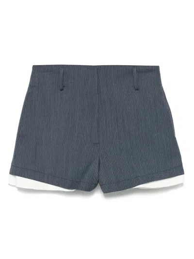 Sandro Taille Shorts In Blue